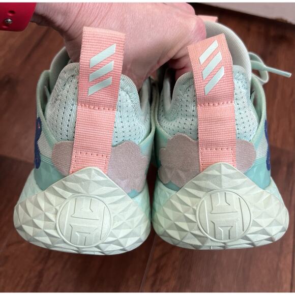 ADIDAS Mens Clear Mint Harden Vol. 5 Futurenatural Support Basketball Sneakers 6 - Picture 4 of 12